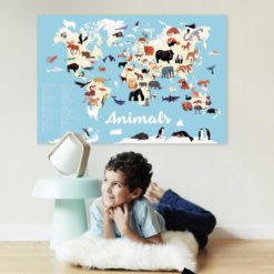 poster stickers animaux poppik