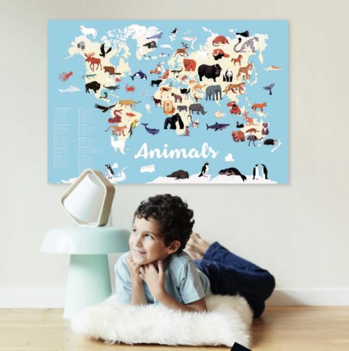 poster stickers animaux poppik