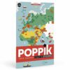 poster stickers carte du monde poppik