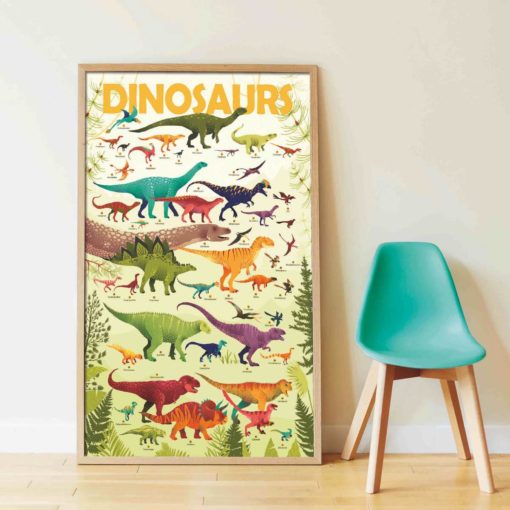 poster stickers dinosaures poppik