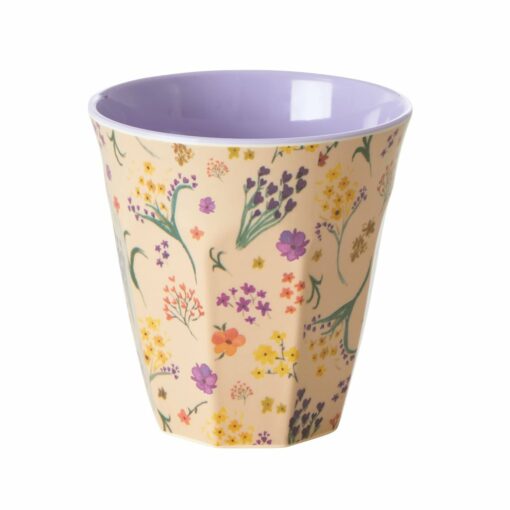 mug fleuri violet rice