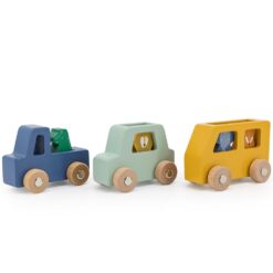 set 3 vehicules animaux trixie baby
