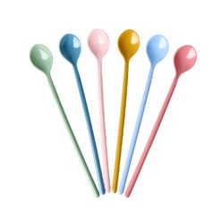 lot de cuillères longues multicolor rice