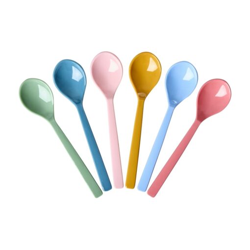 lot de petites cuillères multicolor rice