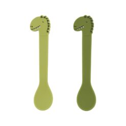 cuilleres silicone dinosaure trixie baby
