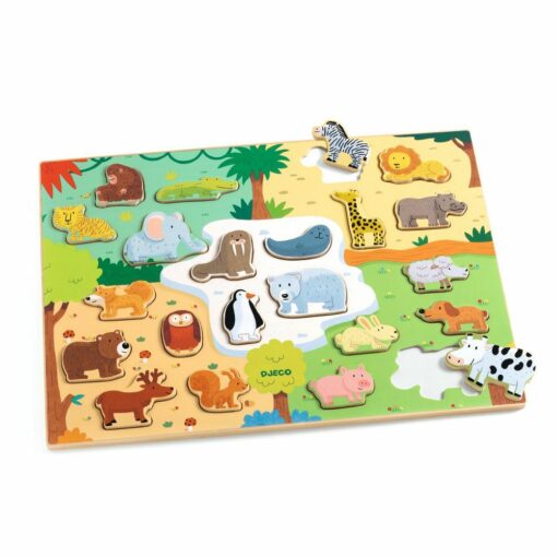 puzzle encastrement animaux djeco