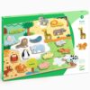 puzzle encastrement animaux djeco