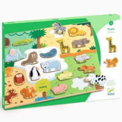 puzzle encastrement animaux djeco