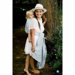 écharpe de portage linen silver wildness little frog