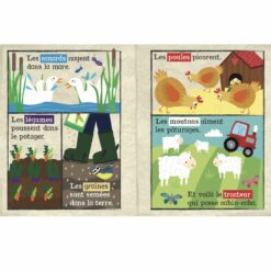 journal tissu animaux ferme crinkly