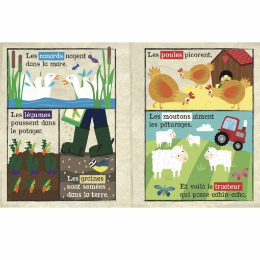 journal tissu animaux ferme crinkly