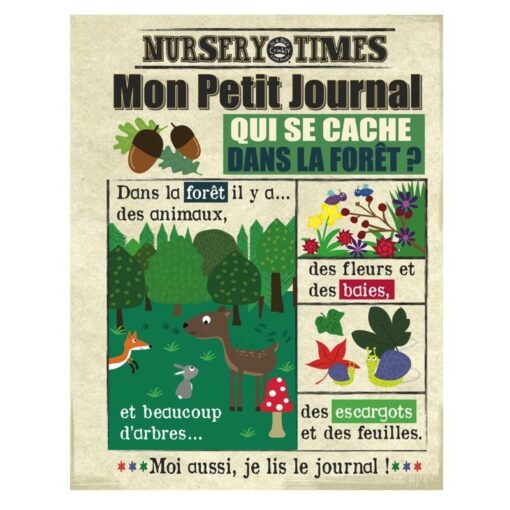 journal tissu dans la foret crinkly