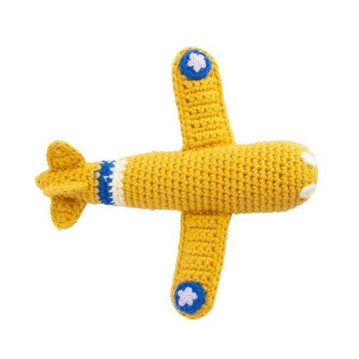 hochet crochet avion jaune global affairs