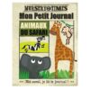 journal tissu animaux safari crinkly