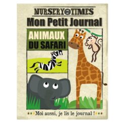 journal tissu animaux safari crinkly