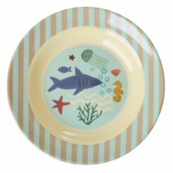 assiette creuse océan bleu rice