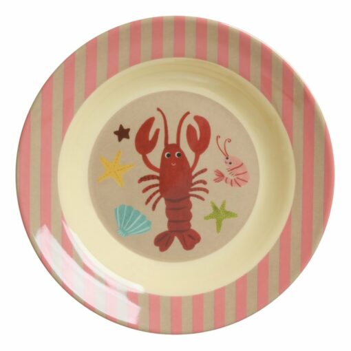 assiette creuse océan corail rice