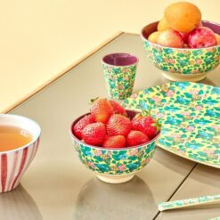 petit bol fête fleuri prune rice