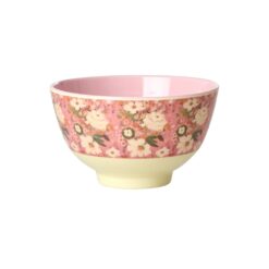 petit bol fête fleuri rose rice