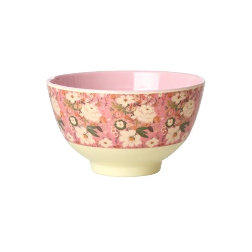 petit bol fête fleuri rose rice