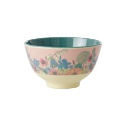 petit bol fête fleuri vert rice